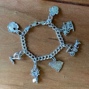 Sterling silver SC Clemson bracelet